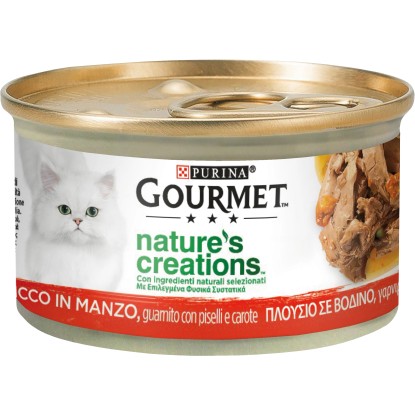 Cibo umido Manzo, con piselli e carote Purina Gourmet Nature`s Creati Cibo umido Manzo, con piselli e carote Purina Gourmet Nature`s Creati