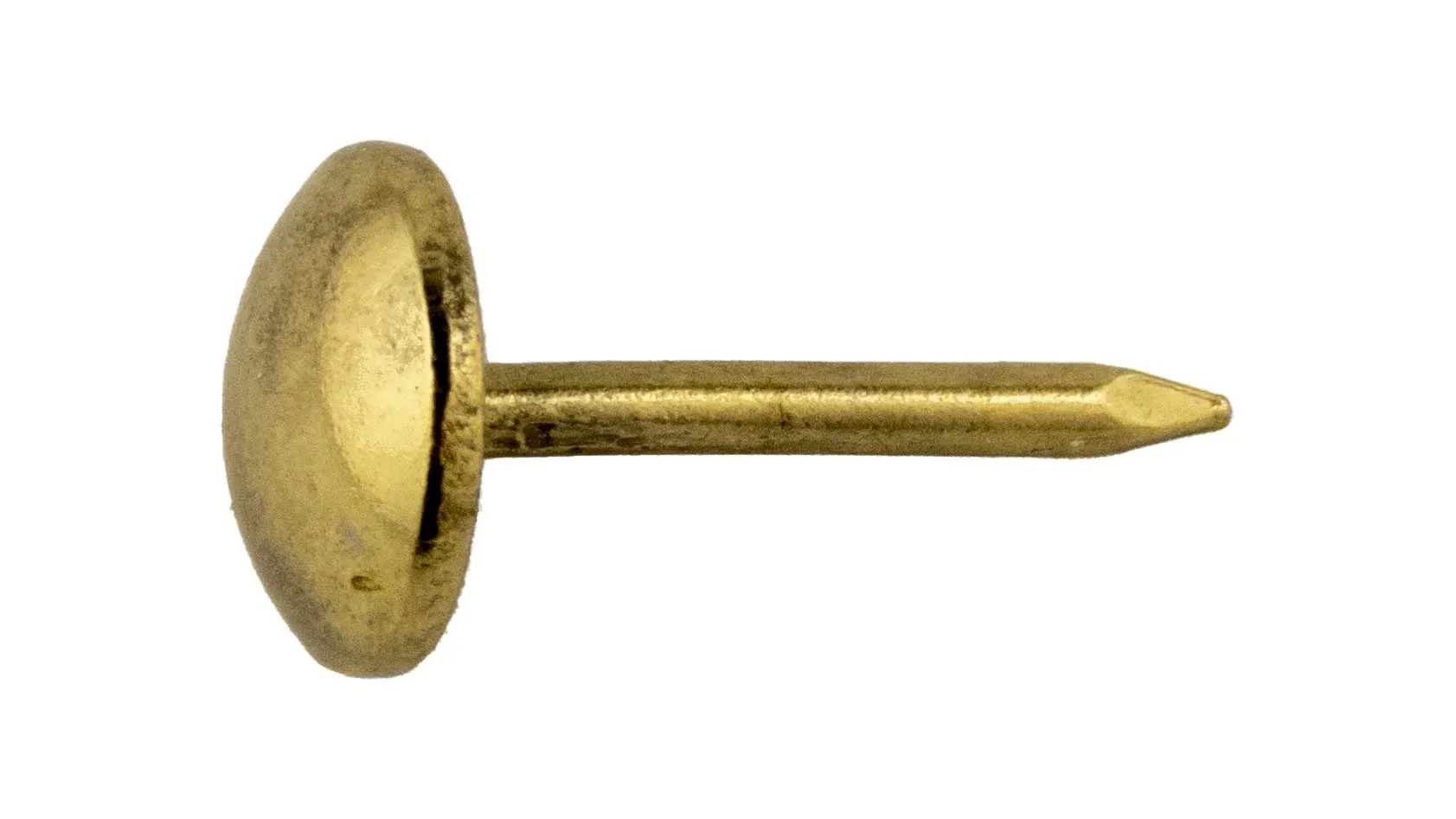 Bulletta testa bombata decorativa ottone 8 mm 30 pz Bulletta testa bombata decorativa ottone 8 mm 30 pz