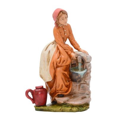 Donna alla fonte per presepe in pvc 12 cm Donna alla fonte per presepe in pvc 12 cm