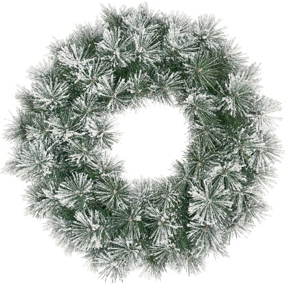 Corona verde innevata Ø 40 cm Corona verde innevata Ø 40 cm