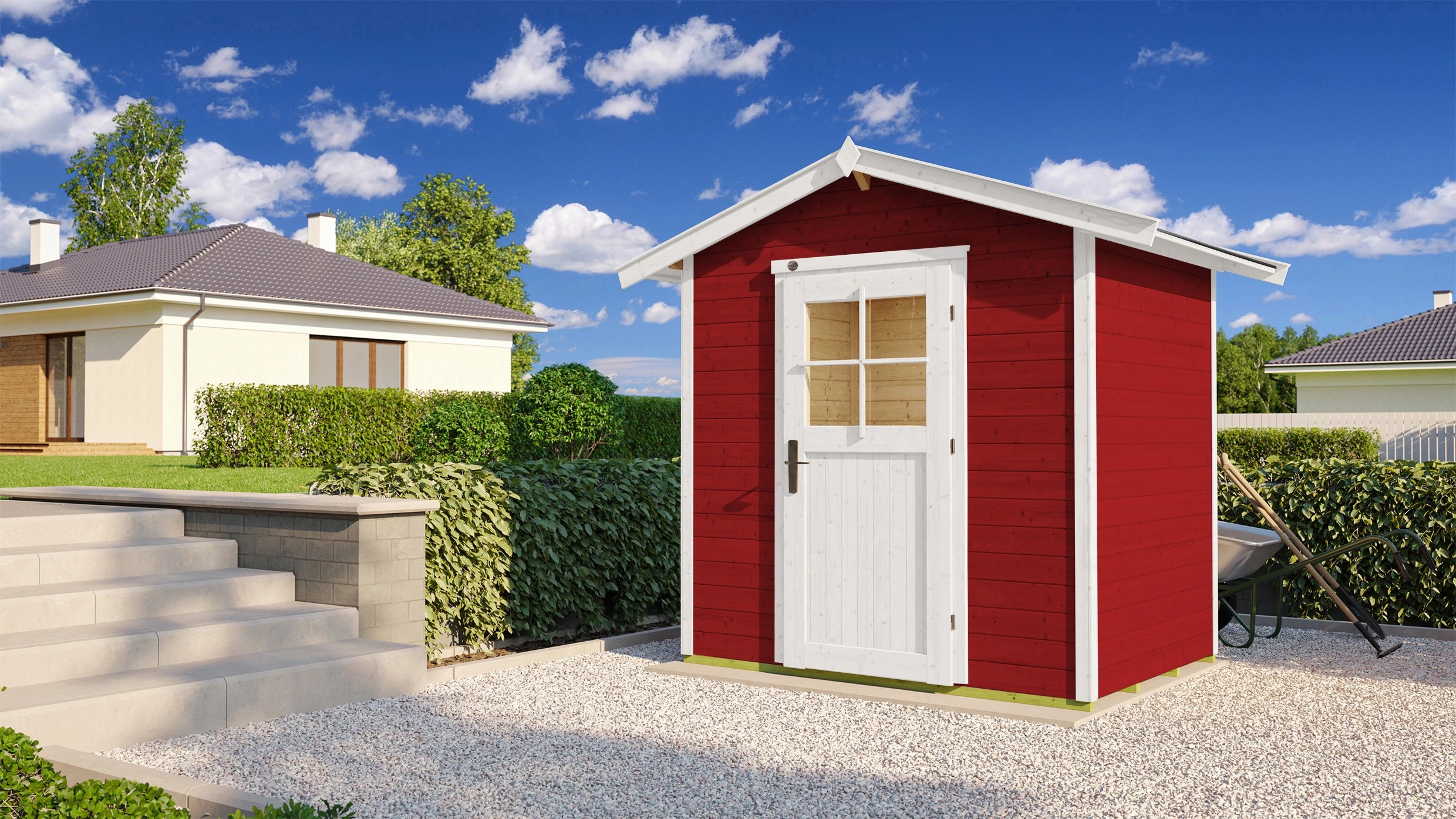 Casetta da giardino Weka 223 in legno 3,16 m² rosso svedese Casetta da giardino Weka 223 in legno 3,16 m² rosso svedese