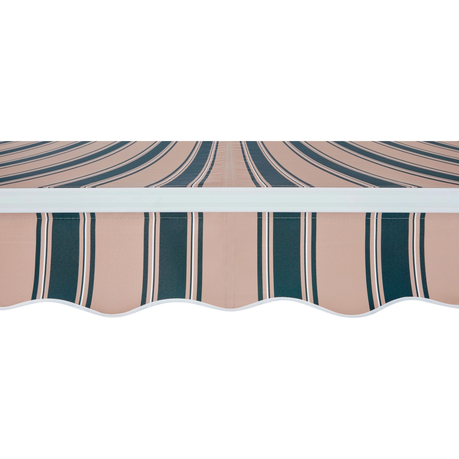 Tenda da sole a braccio reclinabile 395x250 cm beige/verde Tenda da sole a braccio reclinabile 395x250 cm beige/verde