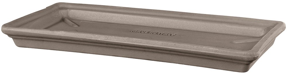 Sottovaso rettangolare Deroma standard 32 cm tortora Sottovaso rettangolare Deroma standard 32 cm tortora