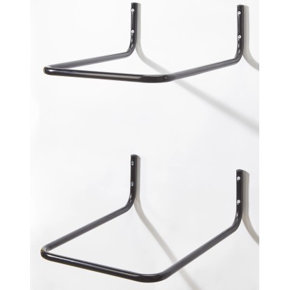 Gancio da muro per pneumatici P 65 cm nero 2 pz Gancio da muro per pneumatici P 65 cm nero 2 pz