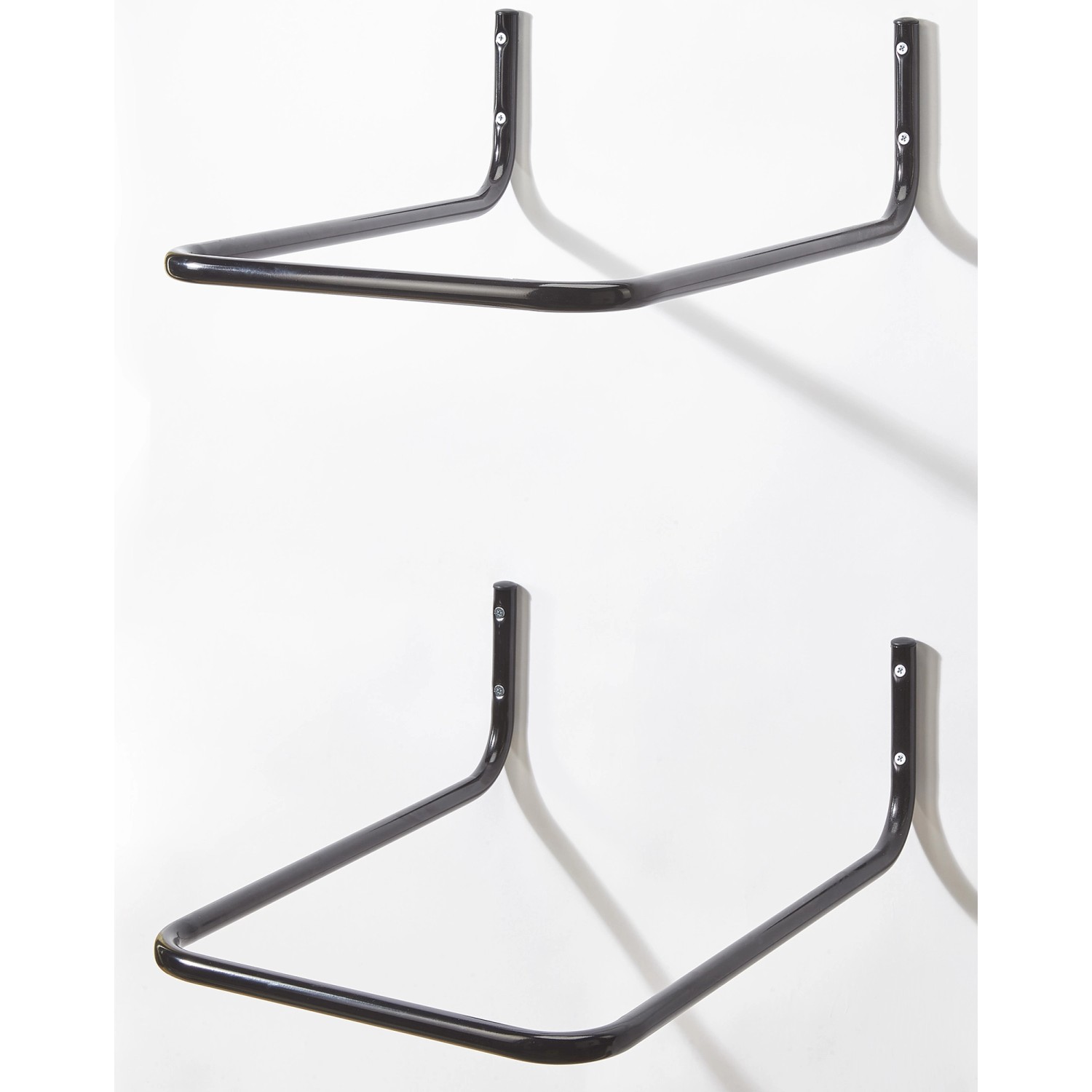 Gancio da muro per pneumatici P 65 cm nero 2 pz Gancio da muro per pneumatici P 65 cm nero 2 pz