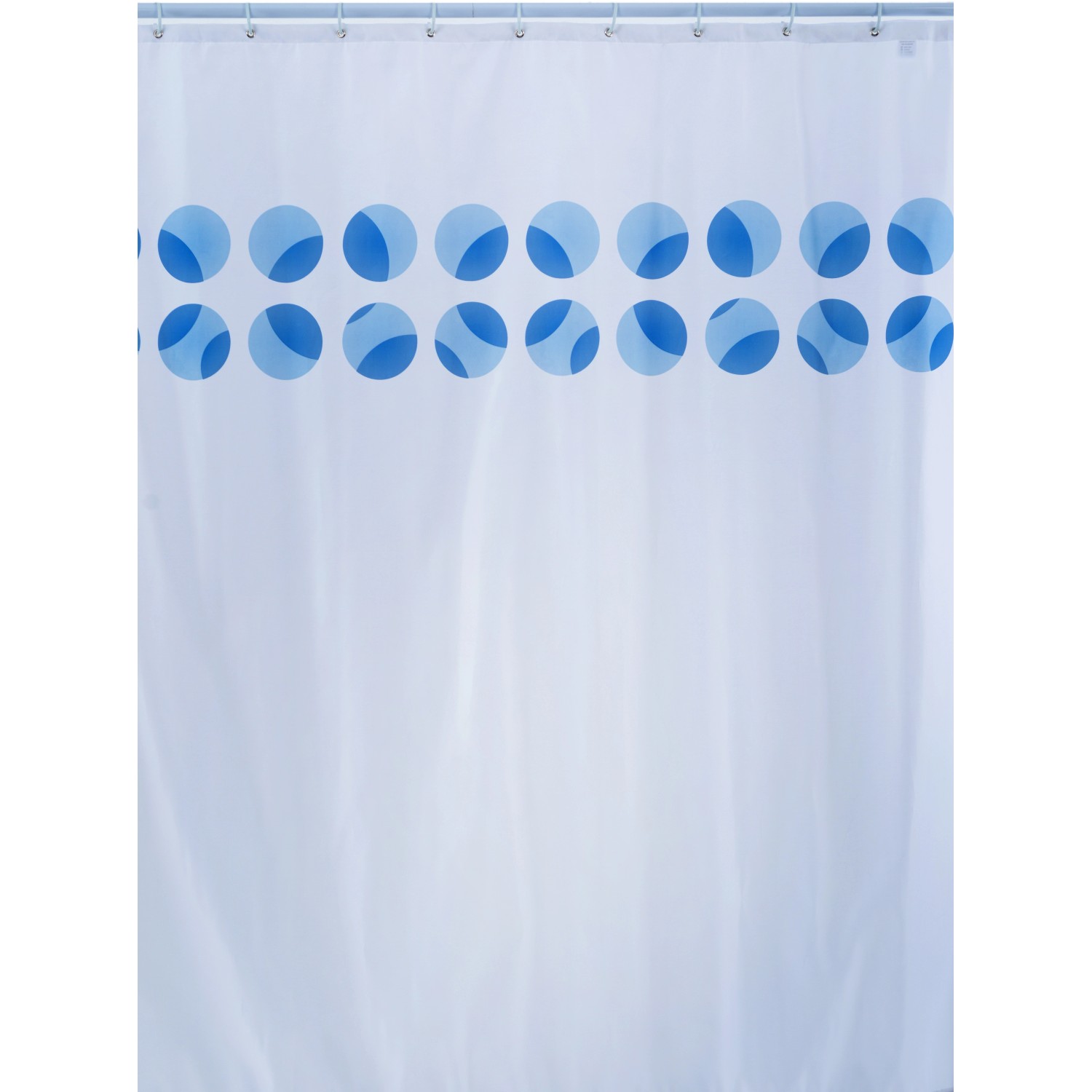 AQA Tenda Per Doccia In Tessuto Charly 180 Cm X 200 Cm Bianco Azzurro OBI