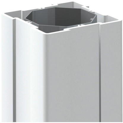 Palo montante quadro in plastica per recinzioni bianco Longlife Ø 8 x 240 cm Palo montante quadro in plastica per recinzioni bianco Longlife Ø 8 x 240 cm