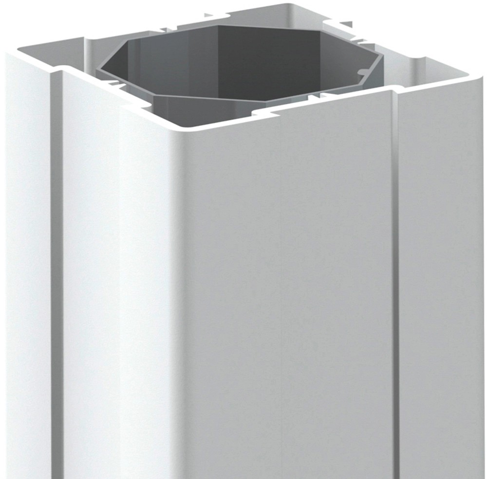 Palo montante quadro in plastica per recinzioni bianco Longlife Ø 8 x 240 cm Palo montante quadro in plastica per recinzioni bianco Longlife Ø 8 x 240 cm