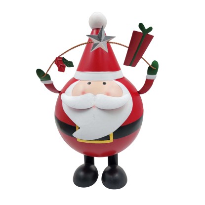 Babbo Natale in metallo 30x25,5x44 cm Babbo Natale in metallo 30x25,5x44 cm