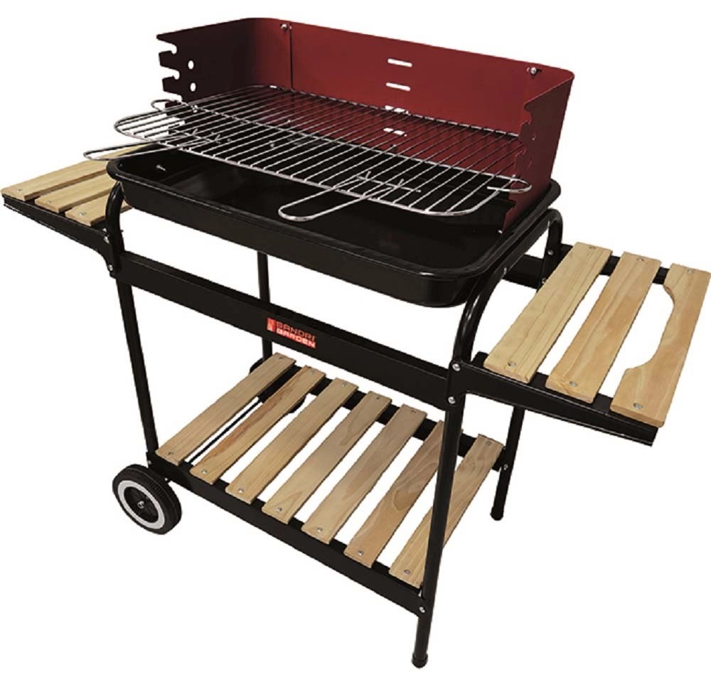 Barbecue a carbonella SandriGarden SG 58-37 con ripiani laterali Barbecue a carbonella SandriGarden SG 58-37 con ripiani laterali