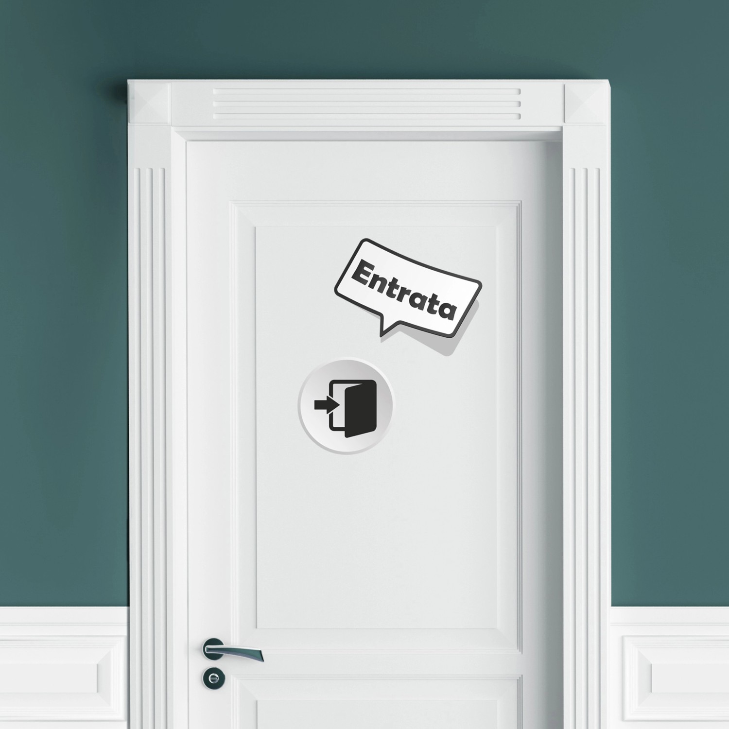 Decorazione adesiva Wall&Window Entrata/Uscita callout Decorazione adesiva Wall&Window Entrata/Uscita callout
