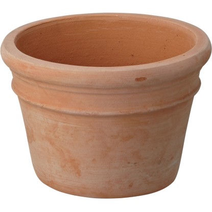 Fioriera in terracotta tonda Ø 26 cm x 18,5 cm Fioriera in terracotta tonda Ø 26 cm x 18,5 cm