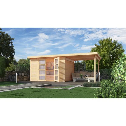 Casetta da giardino in legno Weka 321 A 4 naturale 529x194 cm Casetta da giardino in legno Weka 321 A 4 naturale 529x194 cm