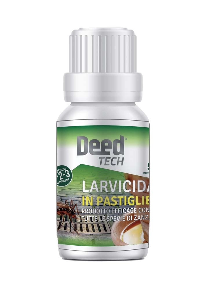 Insetticida antilarvale Deed Tech Larvicida in pastiglie 50 g Insetticida antilarvale Deed Tech Larvicida in pastiglie 50 g