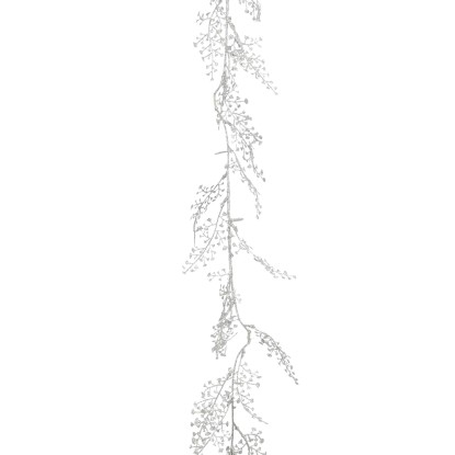 Ghirlanda natalizia Foglie aneto argento 180 cm Ghirlanda natalizia Foglie aneto argento 180 cm