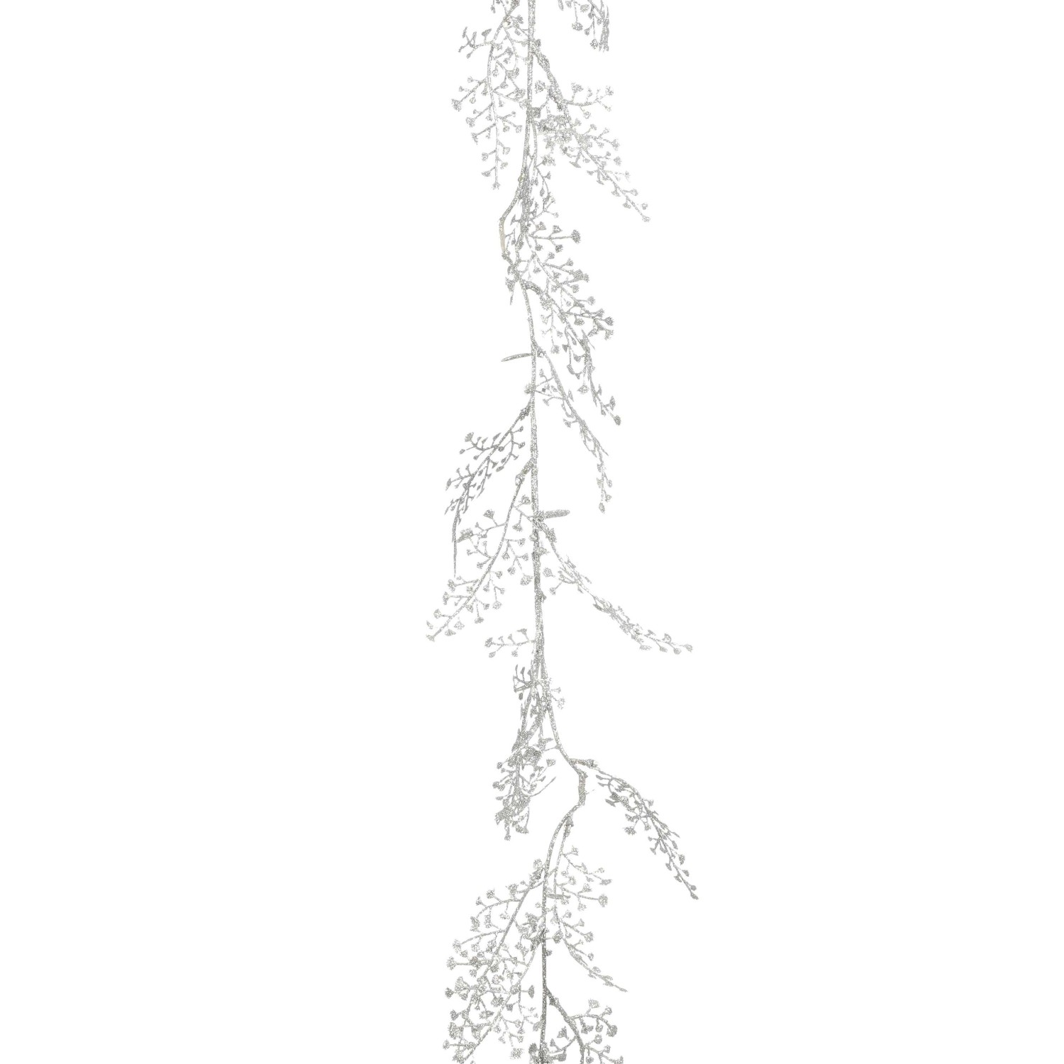 Ghirlanda natalizia Foglie aneto argento 180 cm Ghirlanda natalizia Foglie aneto argento 180 cm