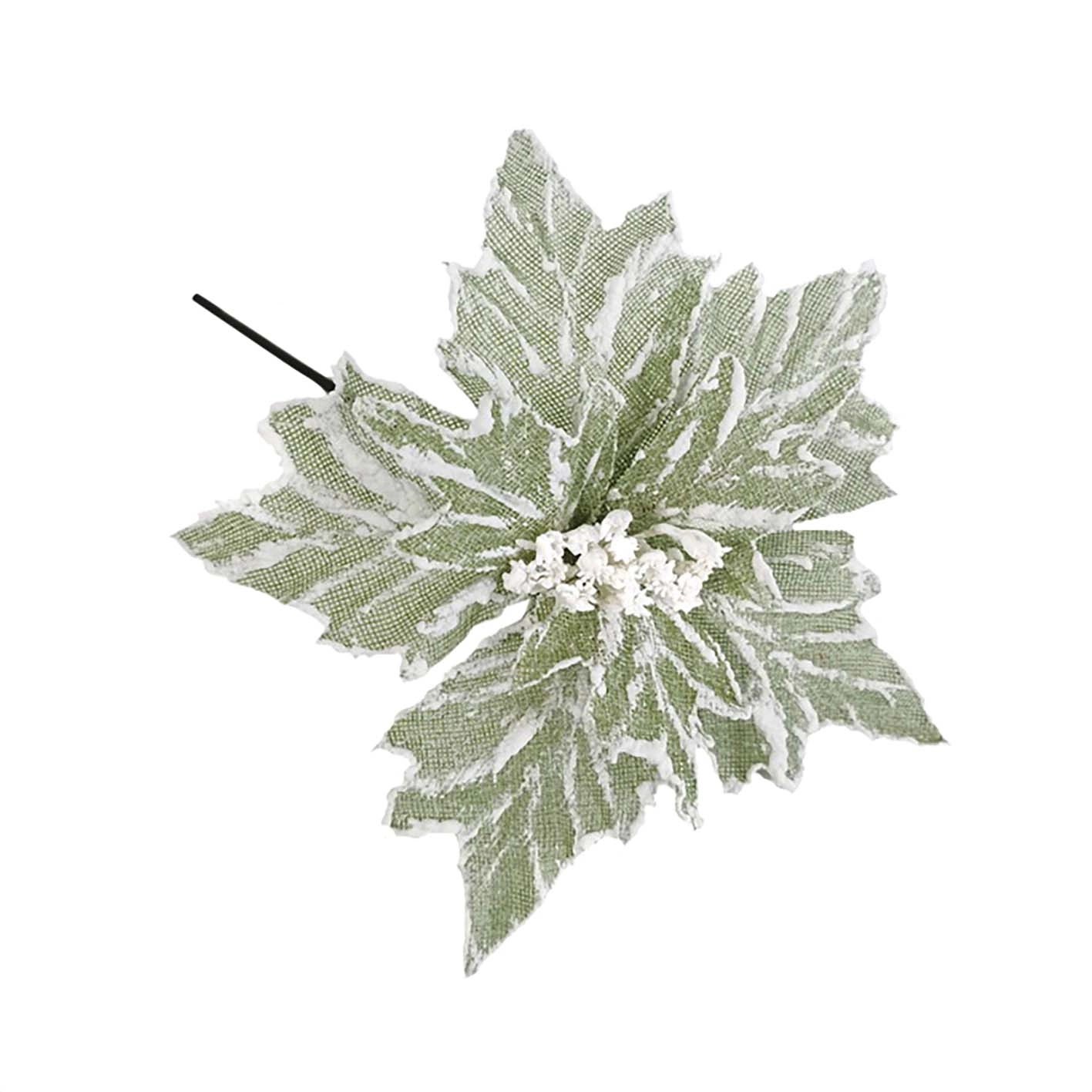 Fiore in poliestere con gambo lungo H 34 cm Ø 28 cm verde chiaro Fiore in poliestere con gambo lungo H 34 cm Ø 28 cm verde chiaro