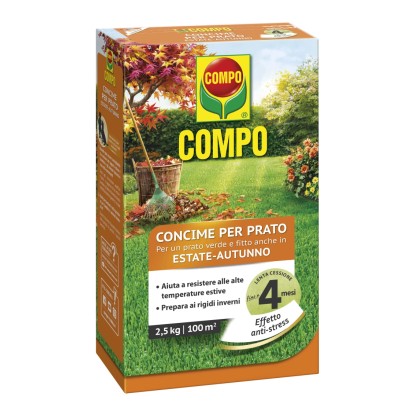 Concime per prati estivo e autunnale antistress Compo 2,5 kg Concime per prati estivo e autunnale antistress Compo 2,5 kg