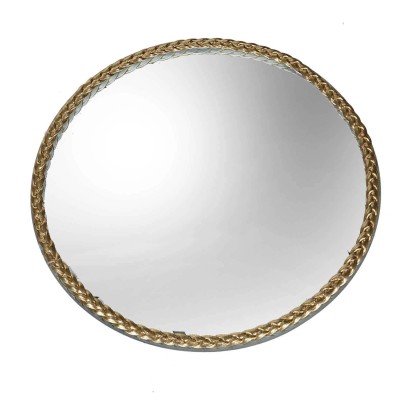 Centrotavola specchio con filo oro Ø20 cm Centrotavola specchio con filo oro Ø20 cm