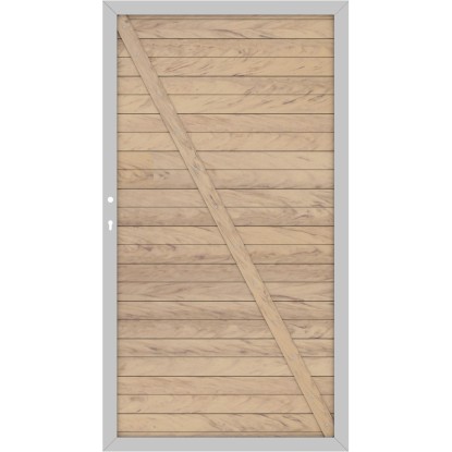 Cancello recinzione privacy System WPC Classic sabbia DIN dx 98x180 cm Cancello recinzione privacy System WPC Classic sabbia DIN dx 98x180 cm