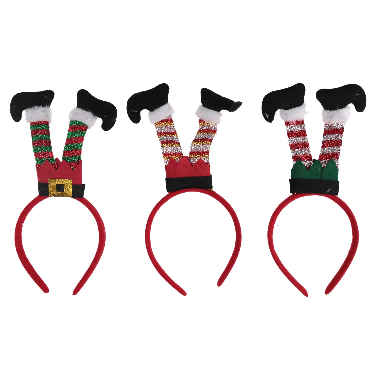 Cerchietto in tessuto con elfo assortiti 15x1,5x28 cm Cerchietto in tessuto con elfo assortiti 15x1,5x28 cm