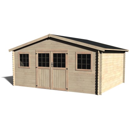 Casetta da giardino in legno Blockhaus Pandosia sp 28 mm H251xL509xP402 cm Casetta da giardino in legno Blockhaus Pandosia sp 28 mm H251xL509xP402 cm