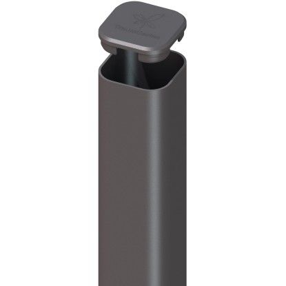 Palo montante quadro in metallo per recinzioni antracite Ø 7 x H 150 cm Palo montante quadro in metallo per recinzioni antracite Ø 7 x H 150 cm