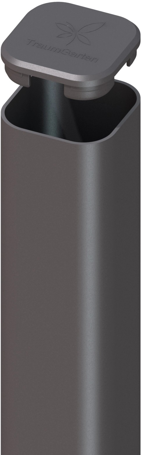 Palo montante quadro in metallo per recinzioni antracite Ø 7 x H 150 cm Palo montante quadro in metallo per recinzioni antracite Ø 7 x H 150 cm