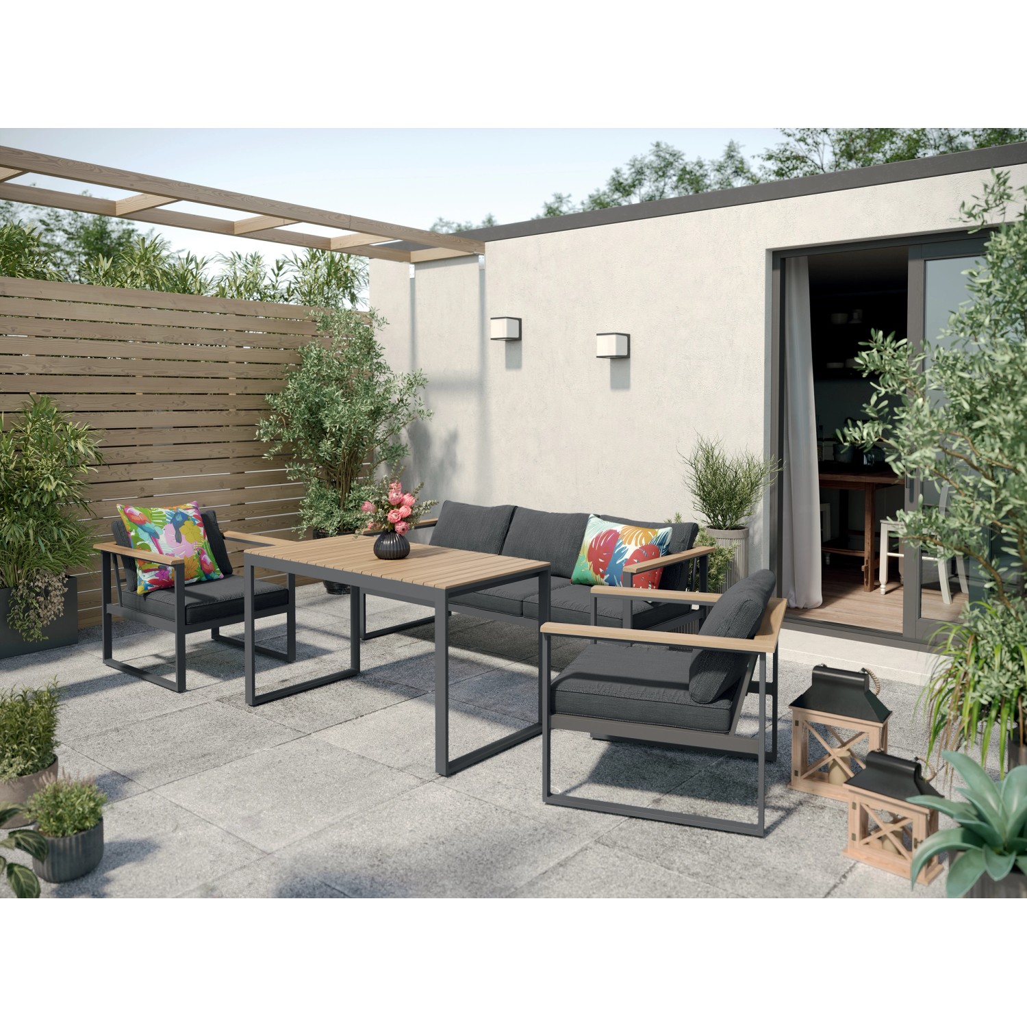 Set pranzo Lonepine 4 pz in alluminio Set pranzo Lonepine 4 pz in alluminio