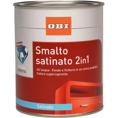 Smalto ad acqua satinato 2in1 OBI giallo ocra 125 ml Smalto ad acqua satinato 2in1 OBI giallo ocra 125 ml