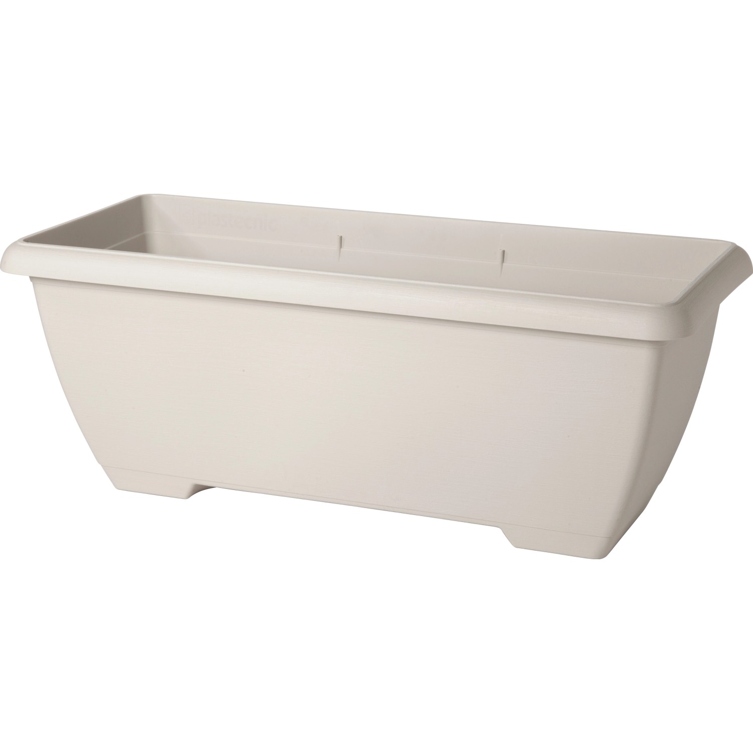 Fioriera da esterno Terrae Maxi in plastica bianco pietra 80x43x38 cm Fioriera da esterno Terrae Maxi in plastica bianco pietra 80x43x38 cm