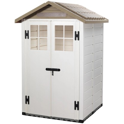 Casetta da giardino in PVC Tuscany Evo sp. 20 mm beige 1,97 m² Casetta da giardino in PVC Tuscany Evo sp. 20 mm beige 1,97 m²