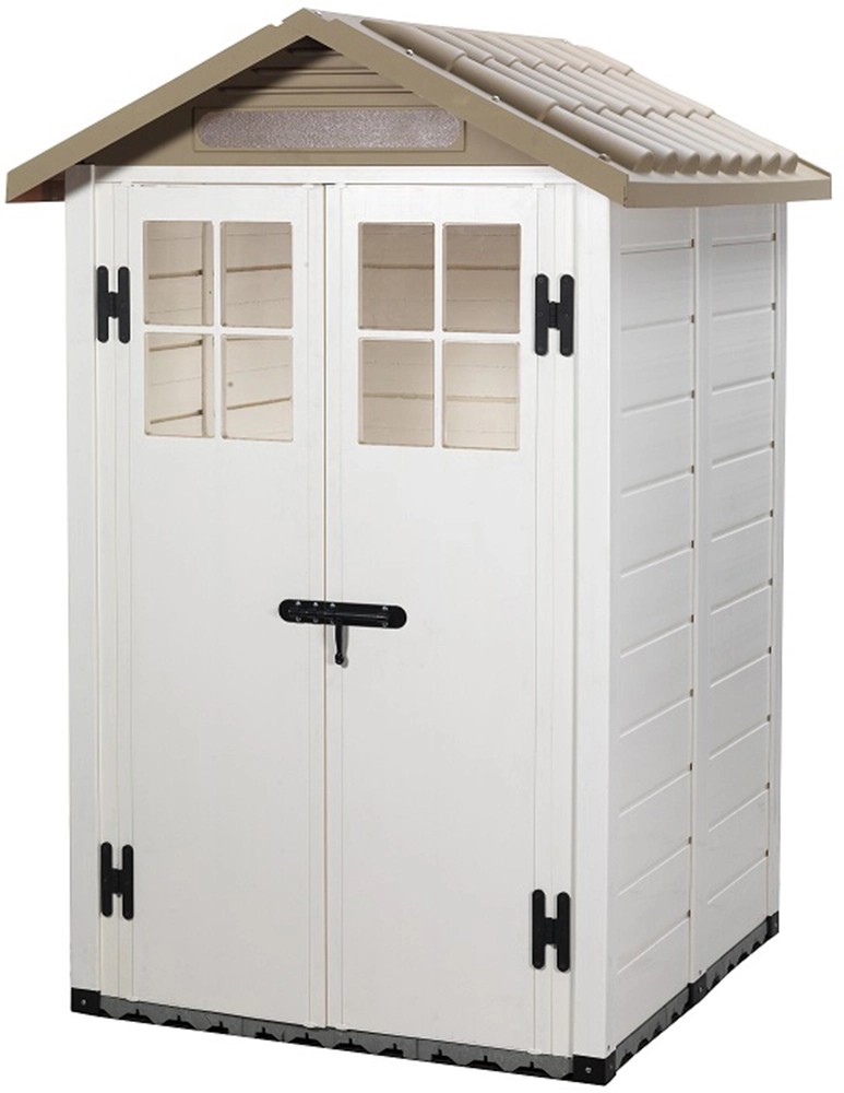 Casetta da giardino in PVC Tuscany Evo sp. 20 mm beige 1,97 m² Casetta da giardino in PVC Tuscany Evo sp. 20 mm beige 1,97 m²