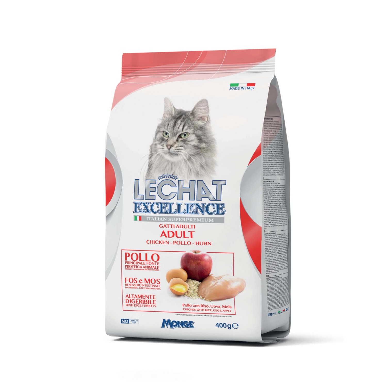 Cibo secco per gatti Monge Lechat Excellence al pollo 400 g Cibo secco per gatti Monge Lechat Excellence al pollo 400 g