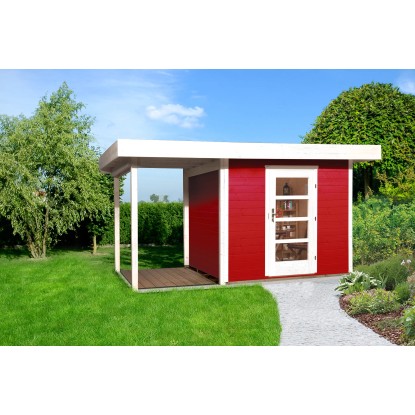 Casetta da giardino in legno Weka rosso svedese 382x240 cm Casetta da giardino in legno Weka rosso svedese 382x240 cm