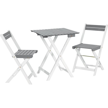 Set bistro pieghevole CMI grigio Set bistro pieghevole CMI grigio