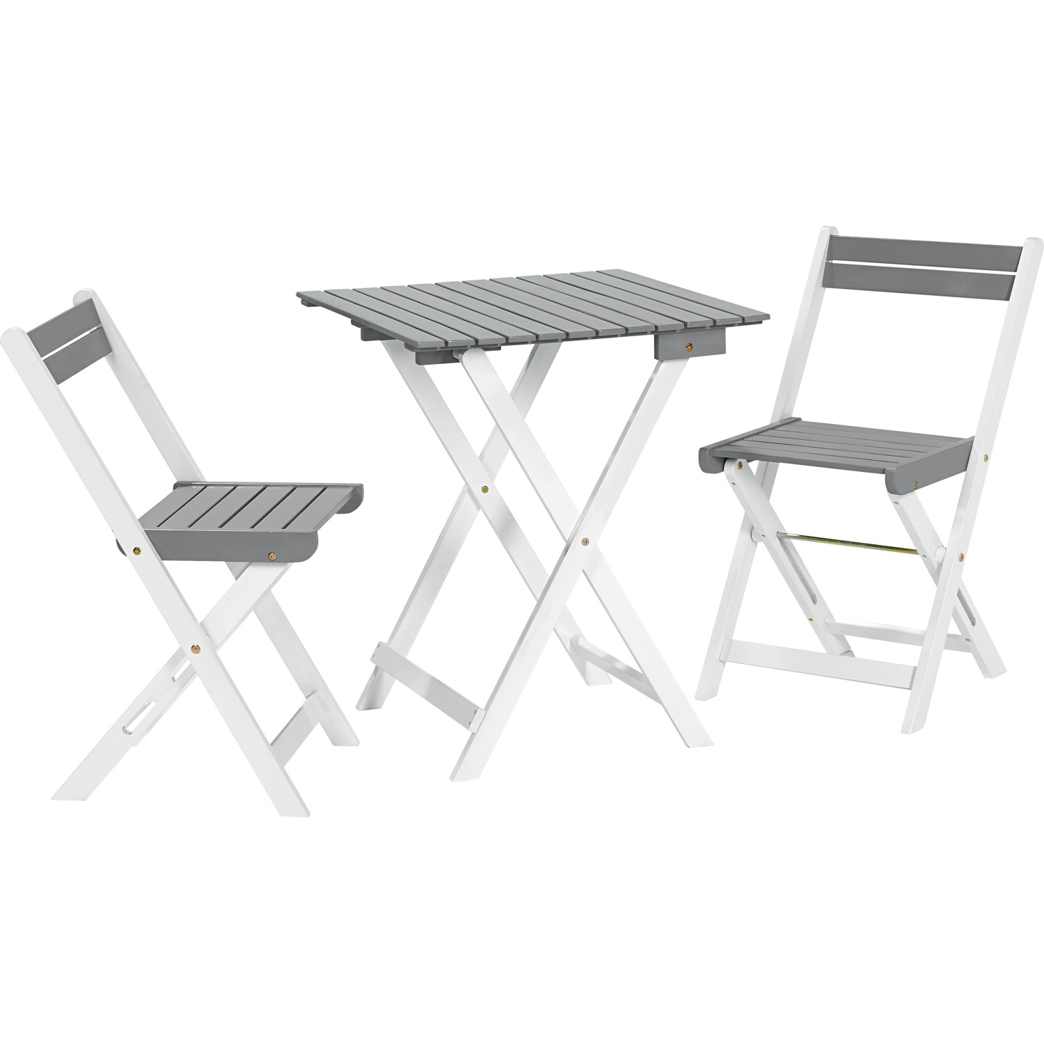 Set bistro pieghevole CMI grigio Set bistro pieghevole CMI grigio