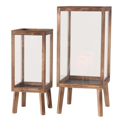 Lanterna decorativa in legno Malika H 54 cm Lanterna decorativa in legno Malika H 54 cm