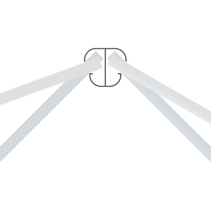 Palo montante d`angolo per recinzioni antracite System Basic Ø 7 x H 193 cm Palo montante d`angolo per recinzioni antracite System Basic Ø 7 x H 193 cm