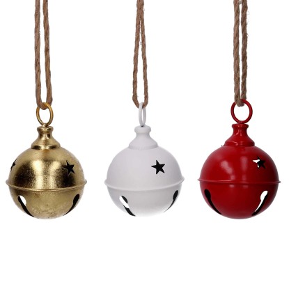 Campanello in metallo 3 colori assortiti Ø12xh17,8 cm Campanello in metallo 3 colori assortiti Ø12xh17,8 cm