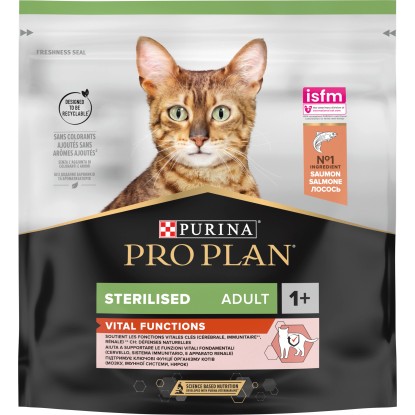 Cibo secco ricco di Salmone Purina ProPlan Sterilised Adult 1+ Cibo secco ricco di Salmone Purina ProPlan Sterilised Adult 1+