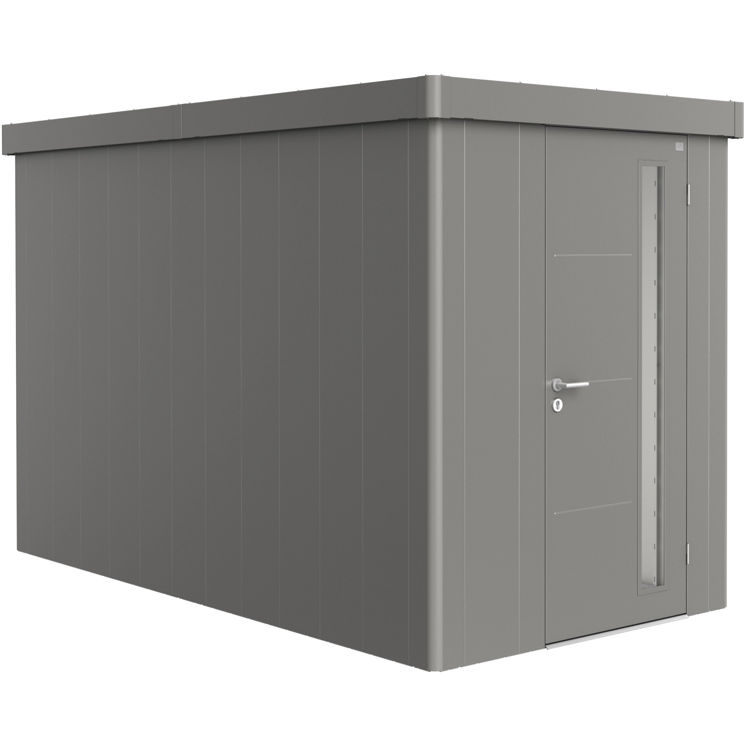 Casetta da giardino Neo 4A Grigio quarzo metal. 222x180x348 cm 1 porta Casetta da giardino Neo 4A Grigio quarzo metal. 222x180x348 cm 1 porta