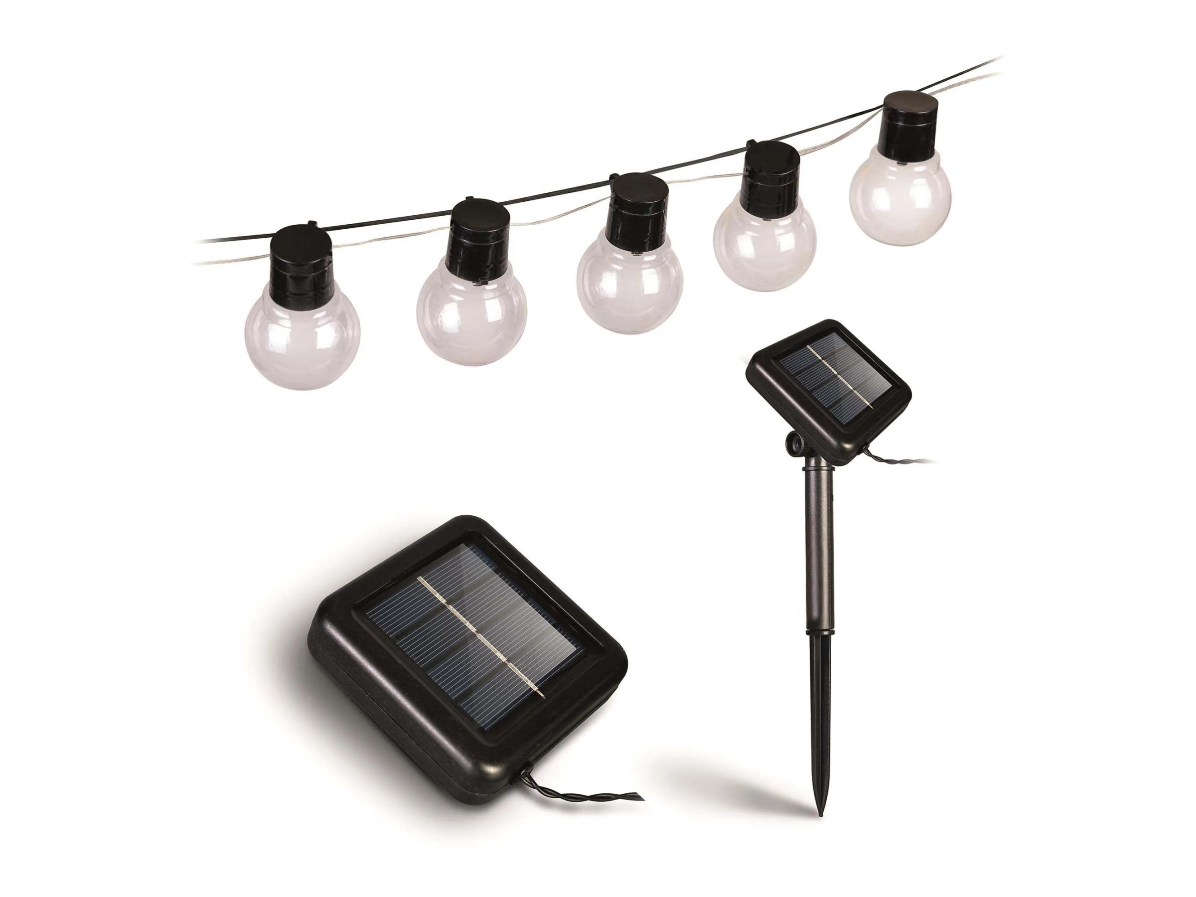 Catena Luminosa Solare Luna E Stelle Con 8 Modalità E Telecomando | Pannello 2500 MAh, Ricarica USB-C, IP65, Impermeabile Per Esterni, Decorazione Ramadan E Giardino - 2