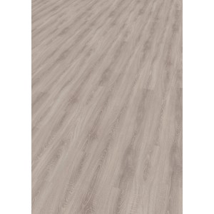 Pavimento in laminato chiaro con design in legno di rovere anticato e struttura percepibile per spazi abitativi e commerciali.