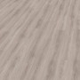 Pavimento in laminato chiaro con design in legno di rovere anticato e struttura percepibile per spazi abitativi e commerciali.