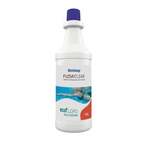 Bestway Flowclear EcoCloro Multiazione 1kg per il trattamento dell'acqua della piscina.