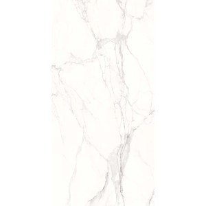 Piastrella in gres porcellanato Marmo Statuario 60x120 cm venato grigio 1,44 m²