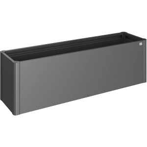 Biohort Belvedere Midi Gr. 200 fioriera in metallo grigio scuro metallizzato. Aiuola rialzata in metallo per giardino e balcone.