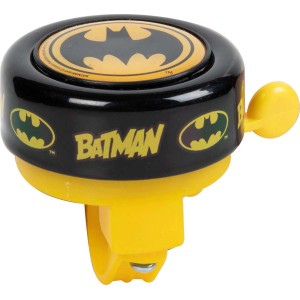 Campanello per bici Batman giallo e nero per bici da bambino.