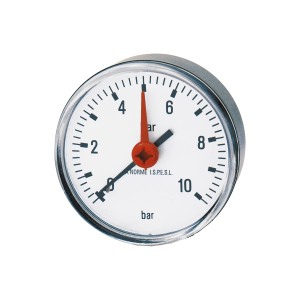Manometro per impianti sanitari, indicazione della pressione in bar.